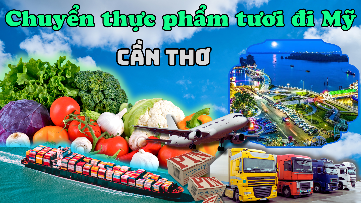 Chuyển thực phẩm tươi đi Mỹ tại Cần Thơ