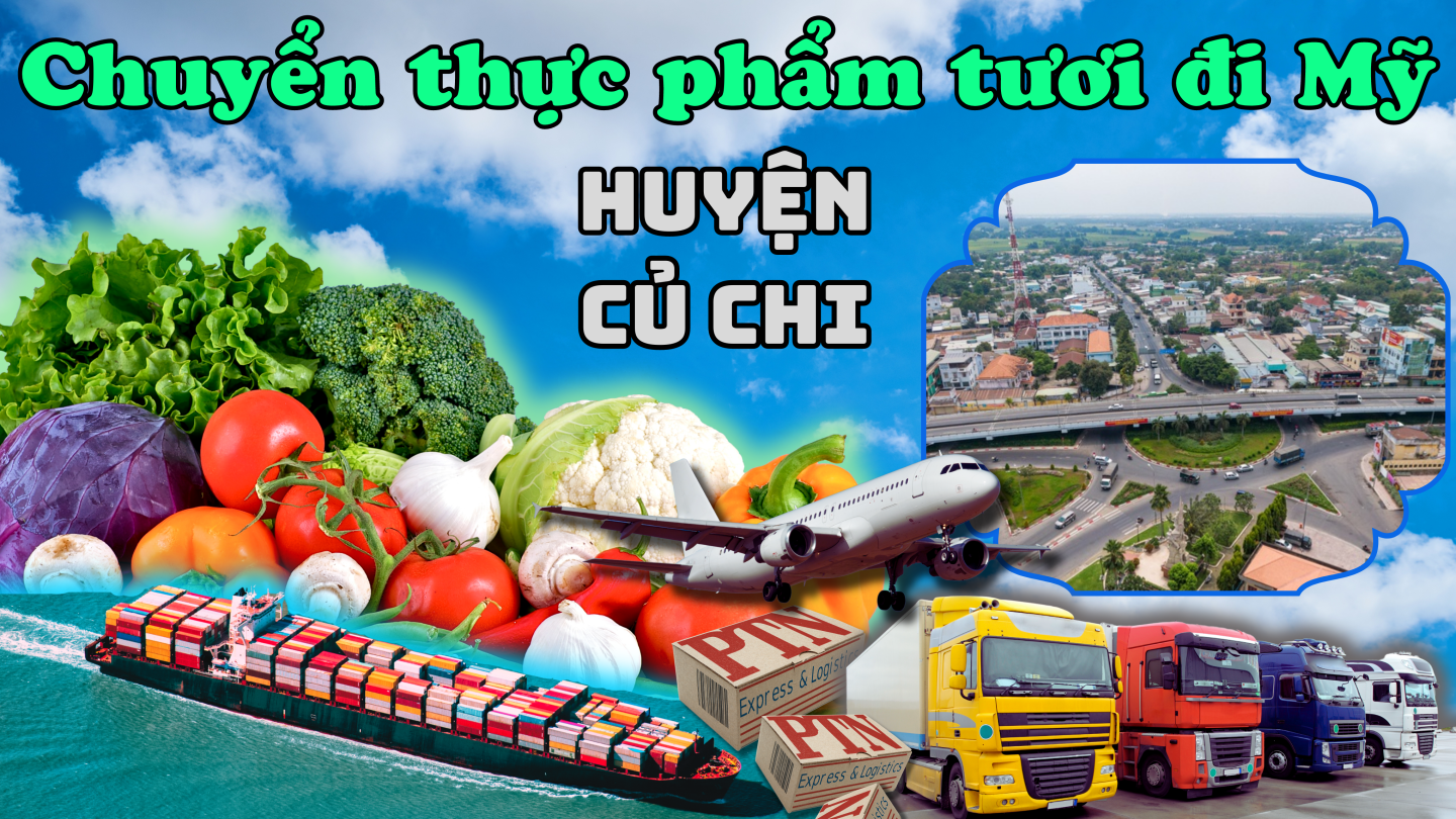 Gửi thực phẩm tươi đi Mỹ tại Củ Chi