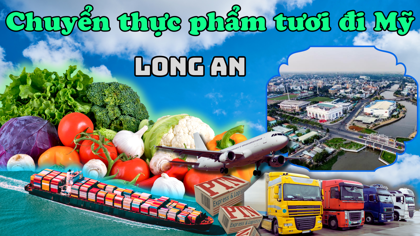 Gửi thực phẩm tươi đi Mỹ tại Long An