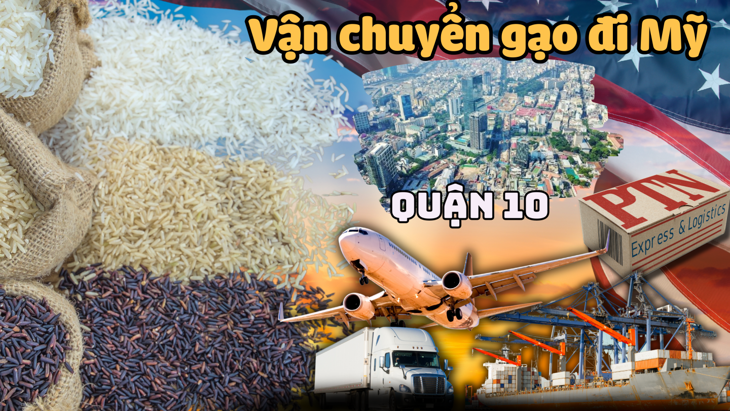 Vận chuyển gạo đi Mỹ tại Quận 10