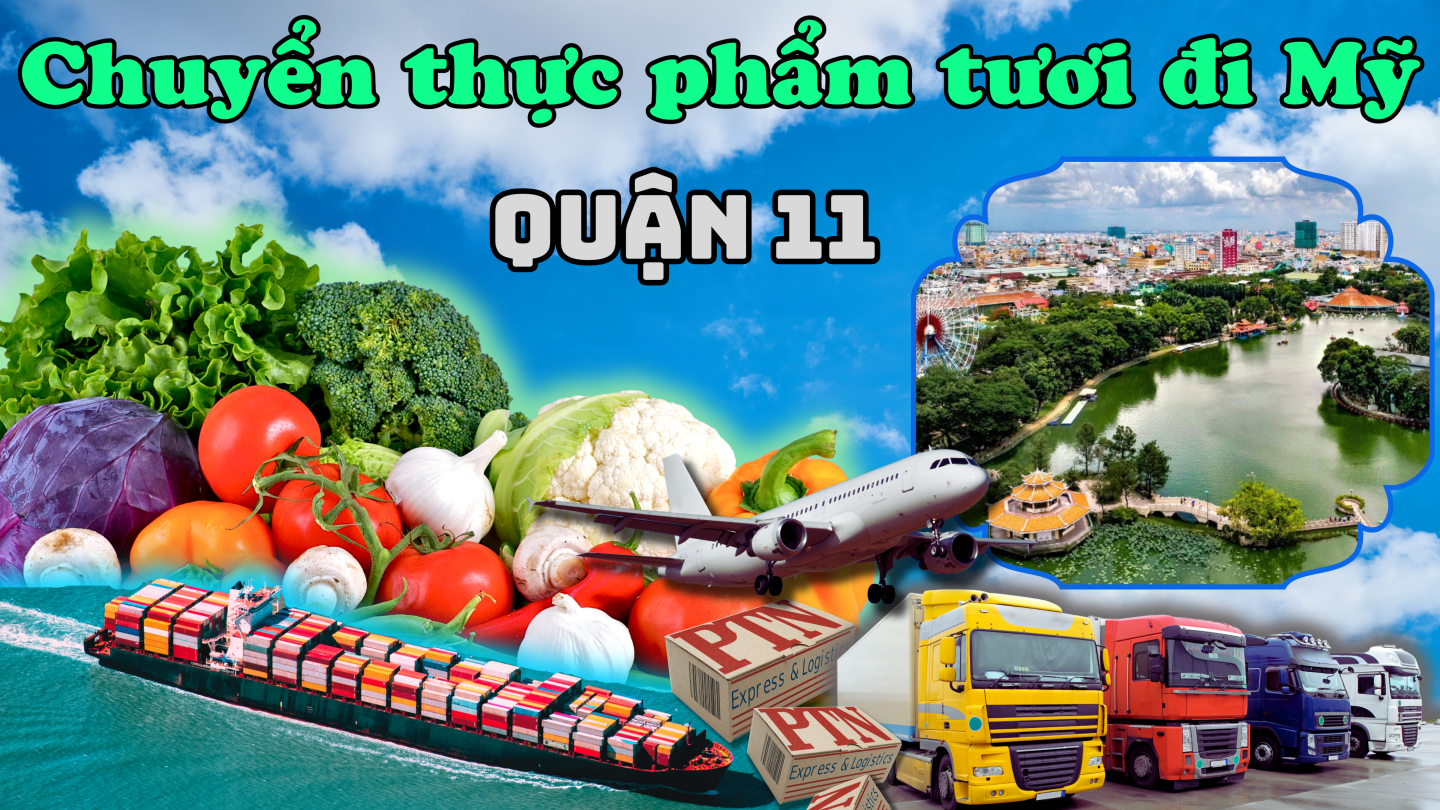 Gửi thực phẩm tươi đi Mỹ Tại Quận 11