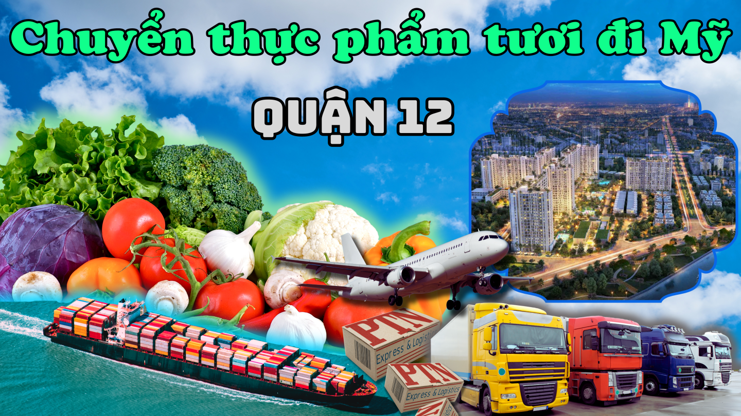 Gửi thực phẩm tươi đi Mỹ tại Quận 12