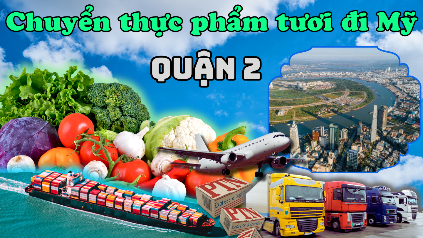 Gửi thực phẩm tươi đi mỹ tại Quận 2