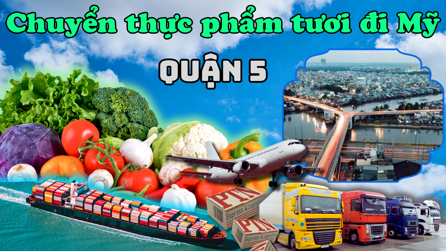 Gửi thực phẩm tươi đi Mỹ tại Quận 5