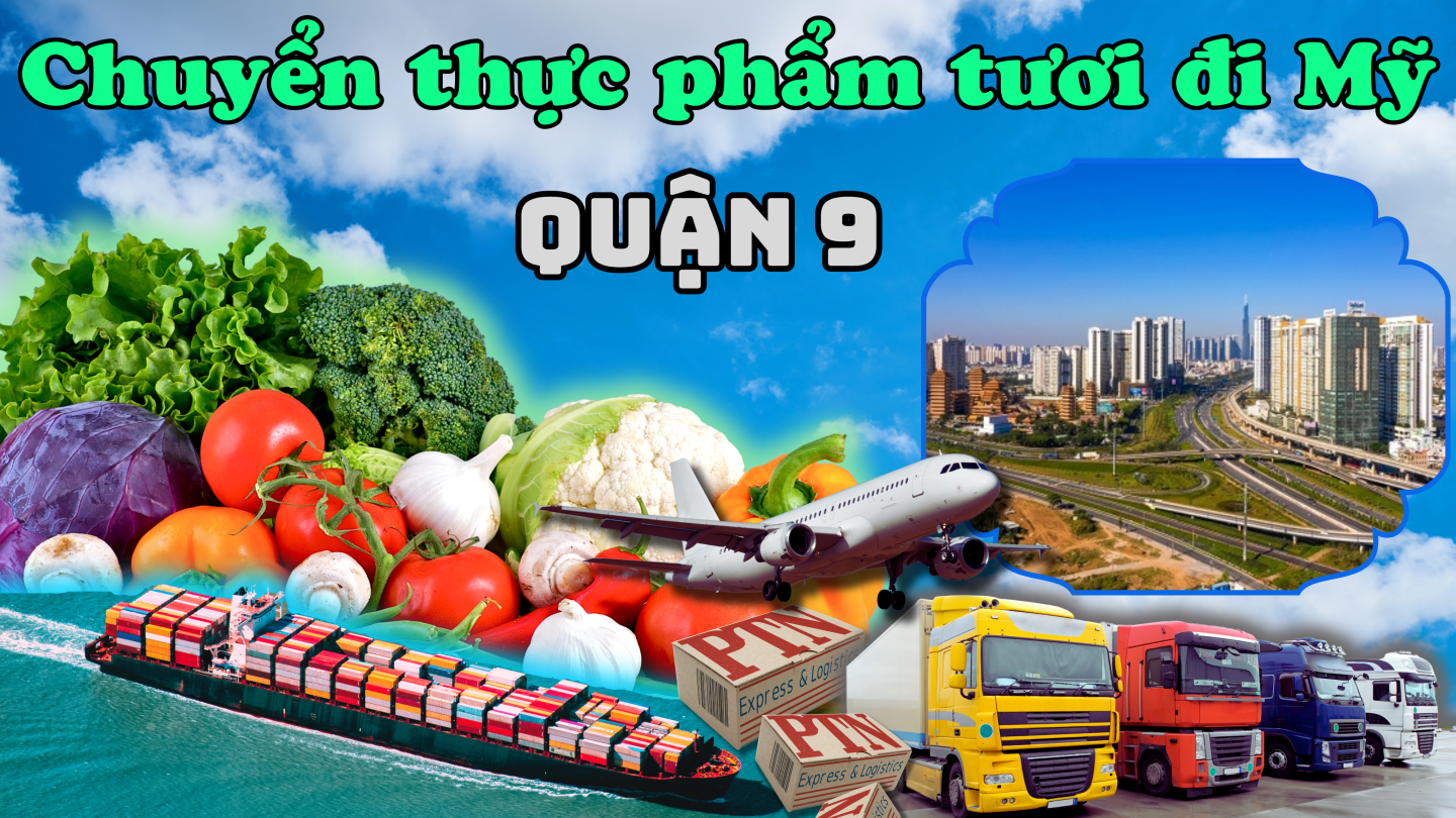 Gửi thực phẩm tươi đi Mỹ tại Quận 9