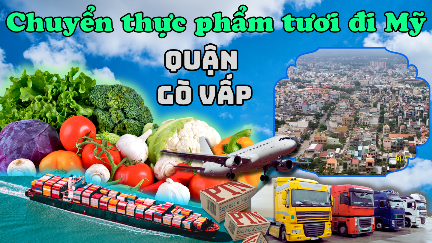 Gửi thực phẩm tươi đi Mỹ tại Gò Vấp