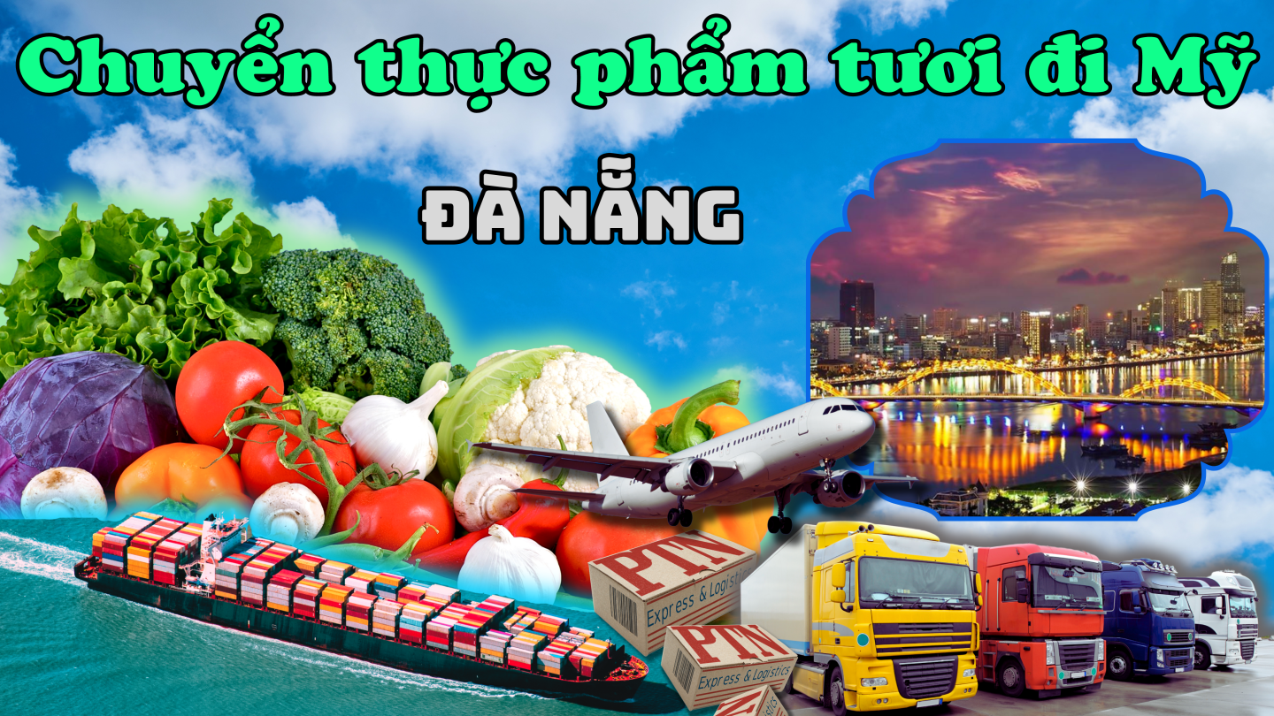 Chuyển thực phẩm tươi đi Mỹ tại Đà Nẵng